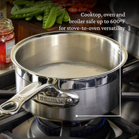 Hestan - ProBond 1.5 Qt Stainless Steel Sauce Pan with Lid - 31769