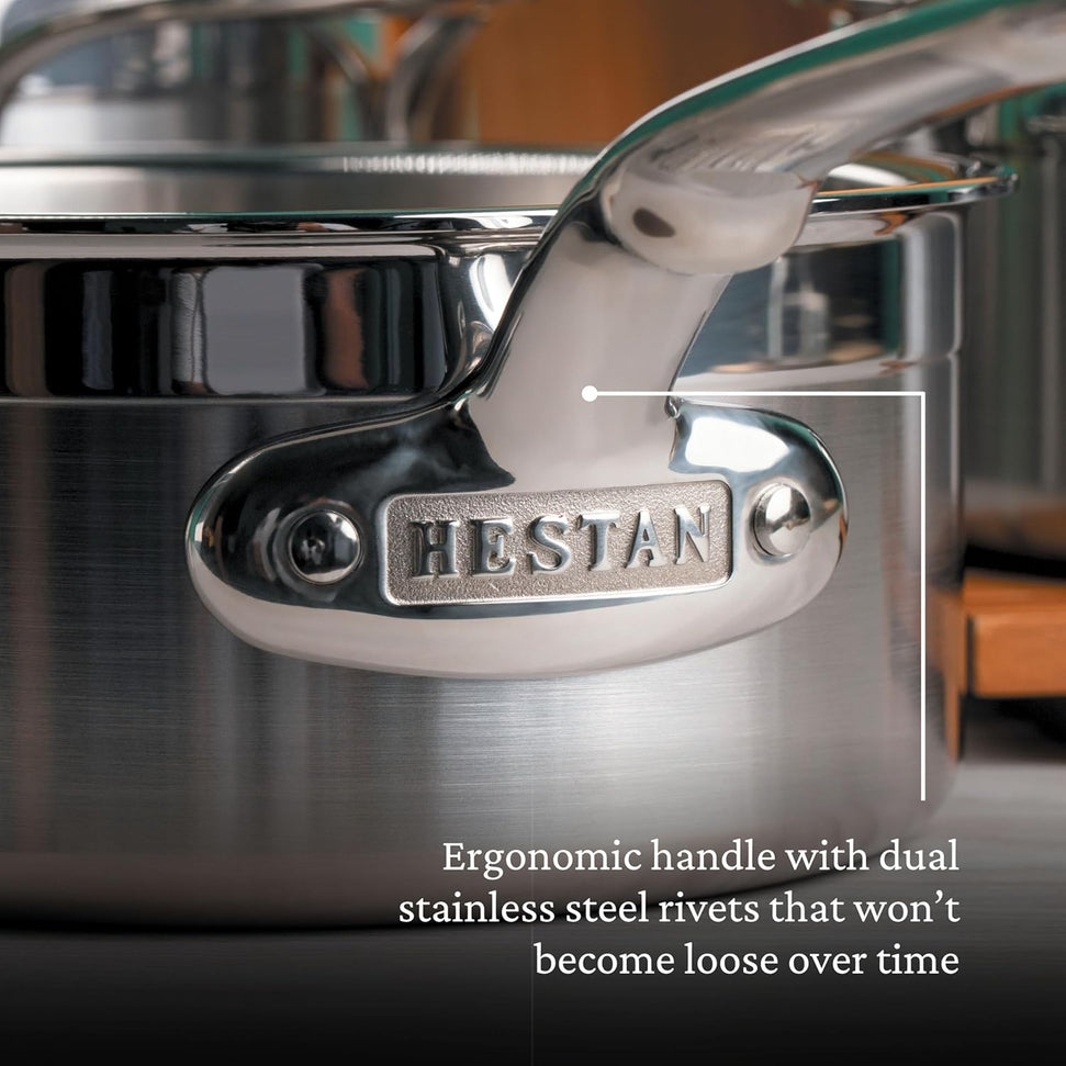 Hestan - ProBond 1.5 Qt Stainless Steel Sauce Pan with Lid - 31769