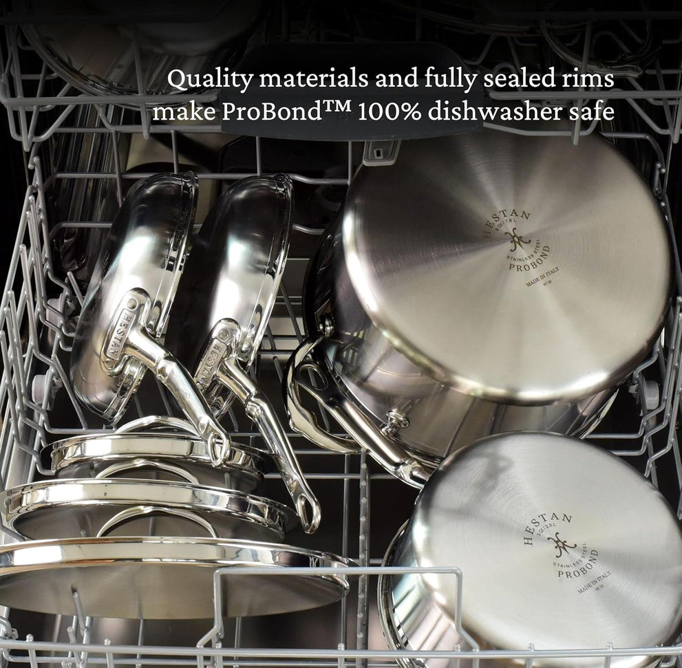 Hestan - ProBond 5-Qt Clad Stainless Steel TITUM Nonstick Saute Pan With Lid - 31687