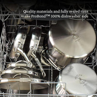 Hestan - ProBond 5-Qt Clad Stainless Steel TITUM Nonstick Saute Pan With Lid - 31687