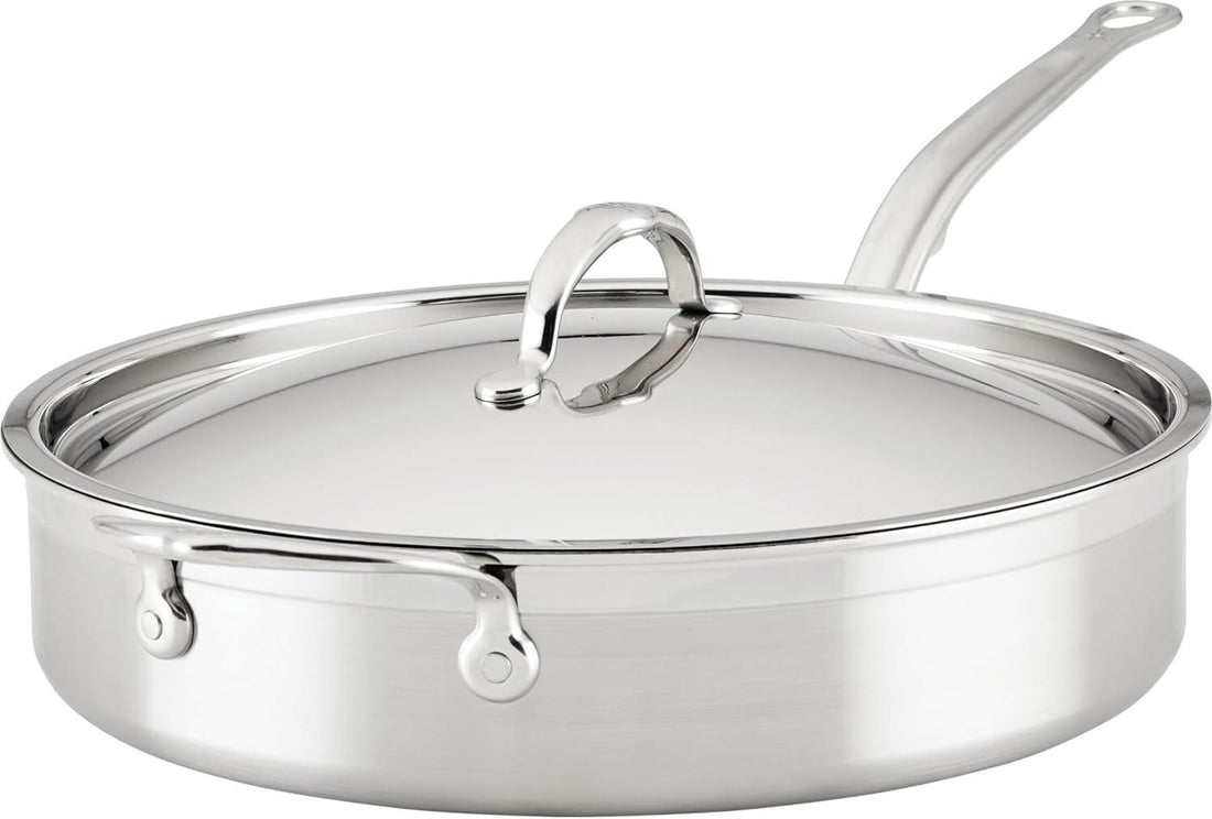 Hestan - ProBond 5-Qt Clad Stainless Steel TITUM Nonstick Saute Pan With Lid - 31687