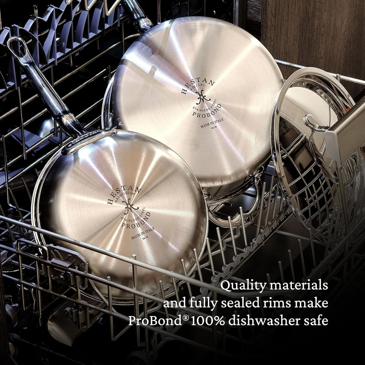 Hestan - ProBond 5 Qt Stainless Steel Covered Saute Pan - 31776