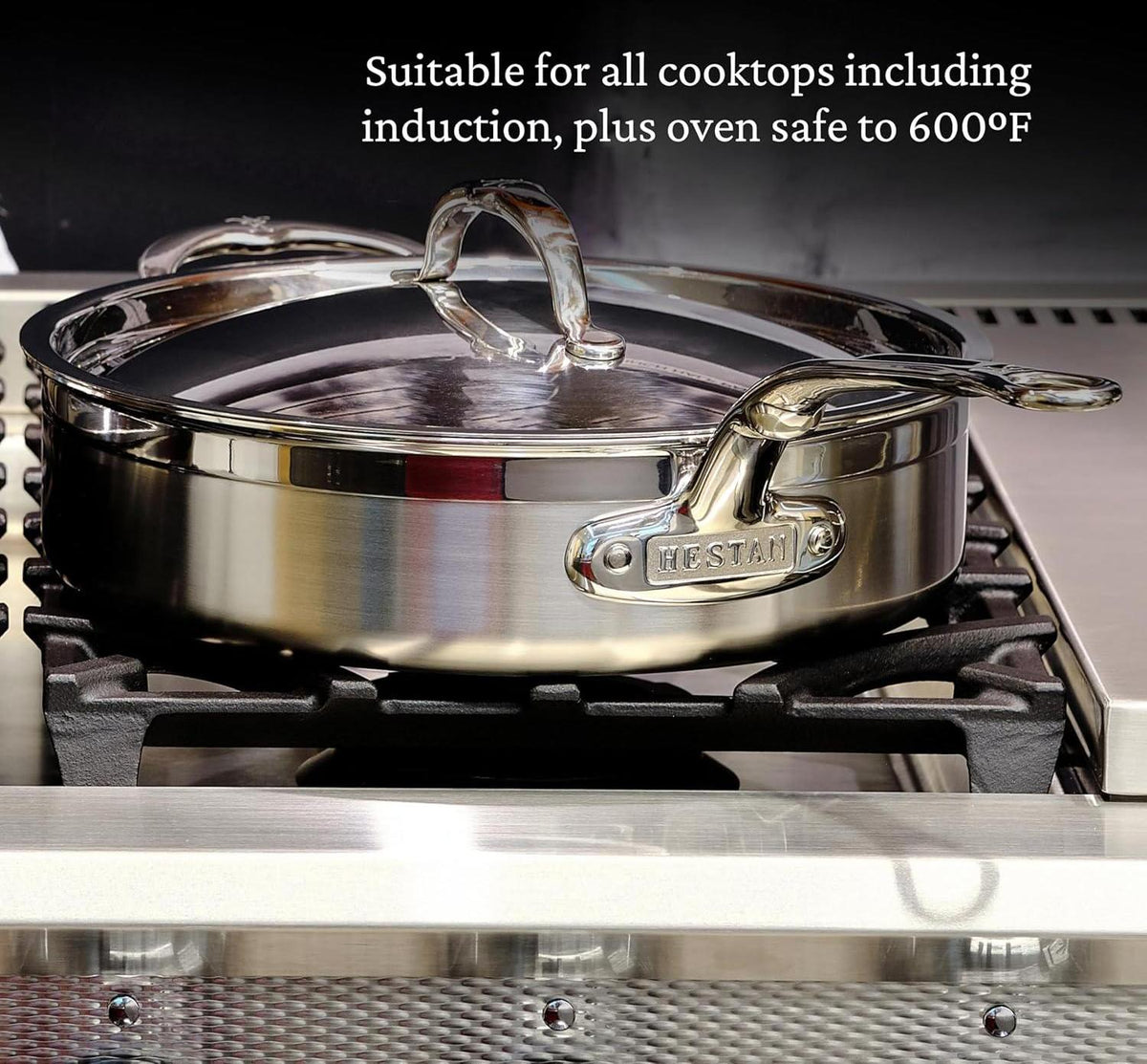 Hestan - ProBond 5 Qt Stainless Steel Covered Saute Pan - 31776