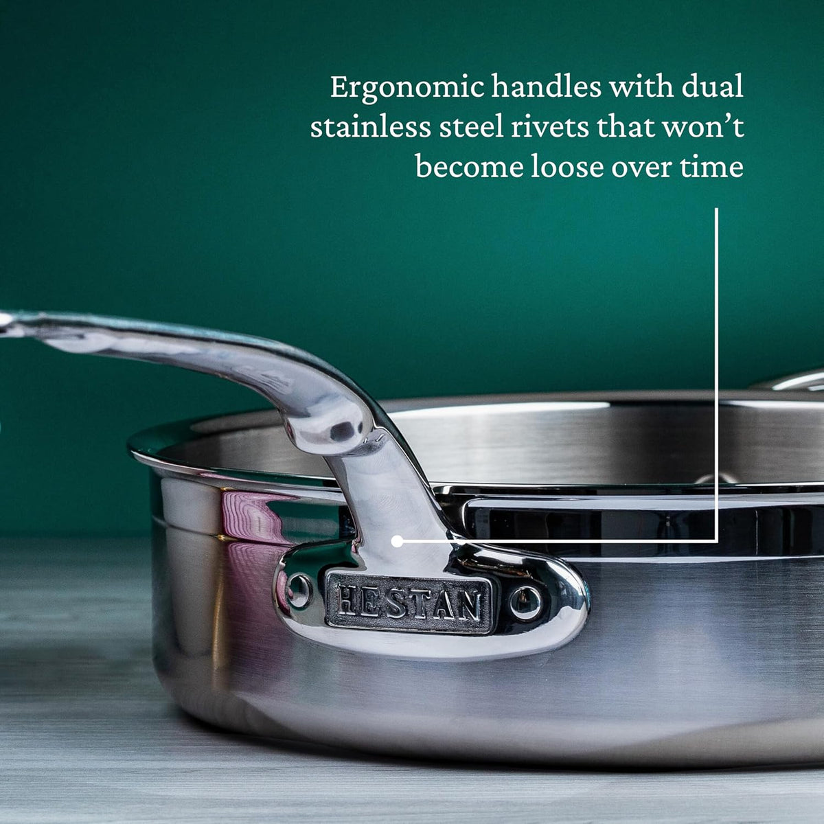 Hestan - ProBond 5 Qt Stainless Steel Covered Saute Pan - 31776