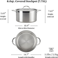 Hestan - ProBond Luxe 8 Qt Stainless Steel Stockpot - 31773