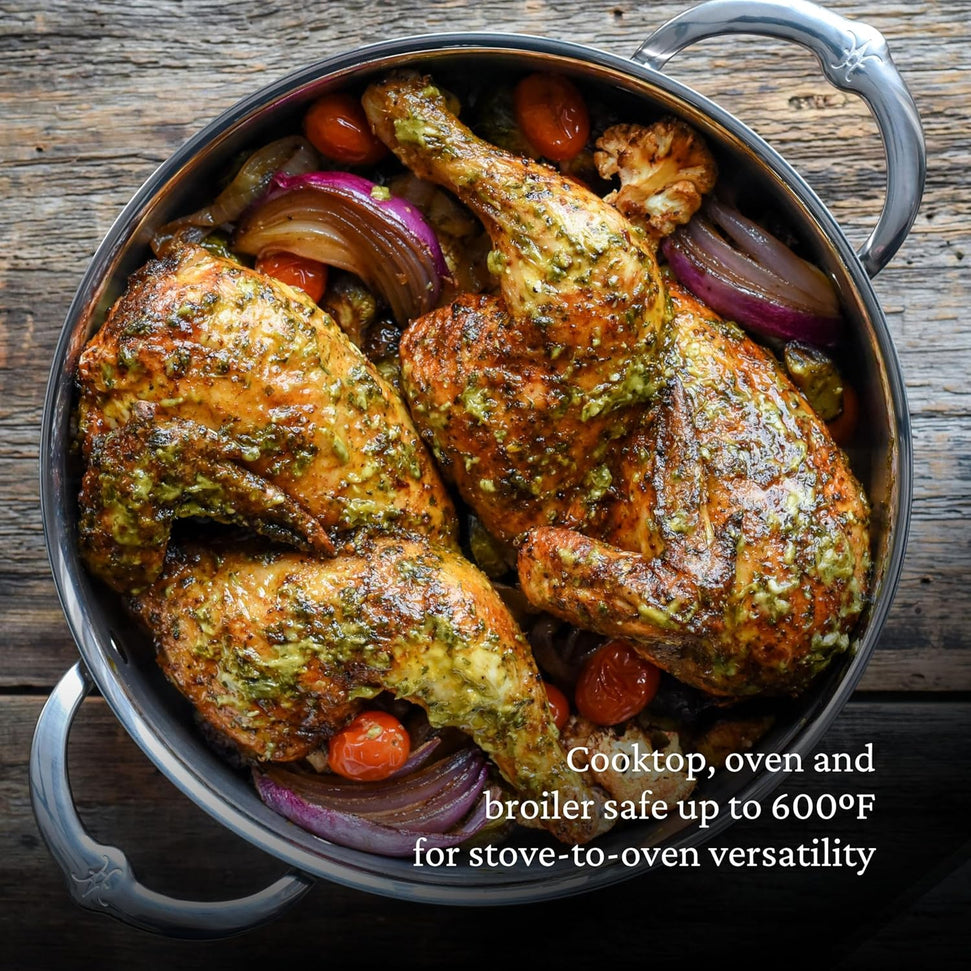 Hestan - Professional Clad 3.5 Quart Stainless Steel Sauteuse - 31775