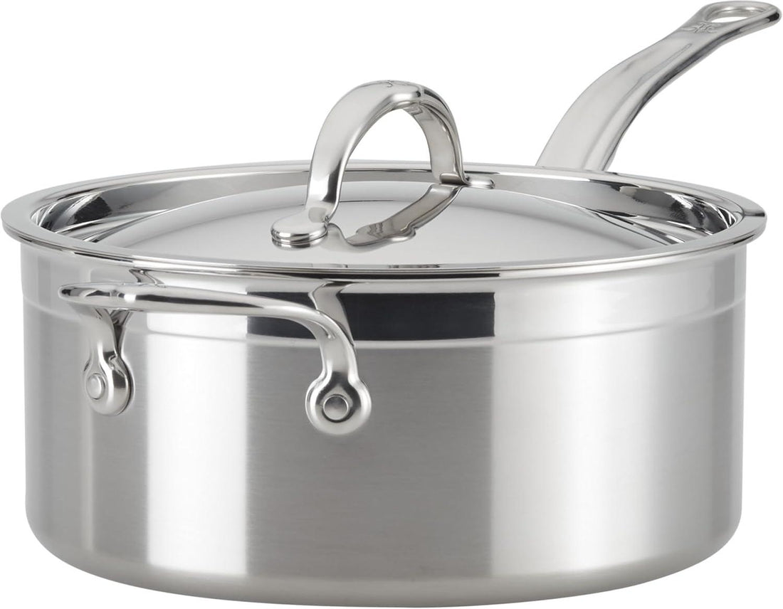 Hestan - Professional Clad 4 Quart Stainless Steel Saucepans - 31772