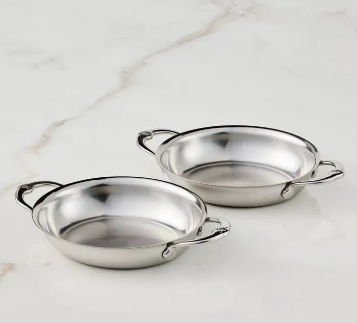 Hestan - Provisions 2 Pc 13 Oz Stainless Steel Oval Au Gratin - 71053