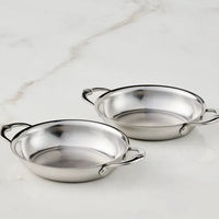 Hestan - Provisions 2 Pc 13 Oz Stainless Steel Oval Au Gratin - 71053