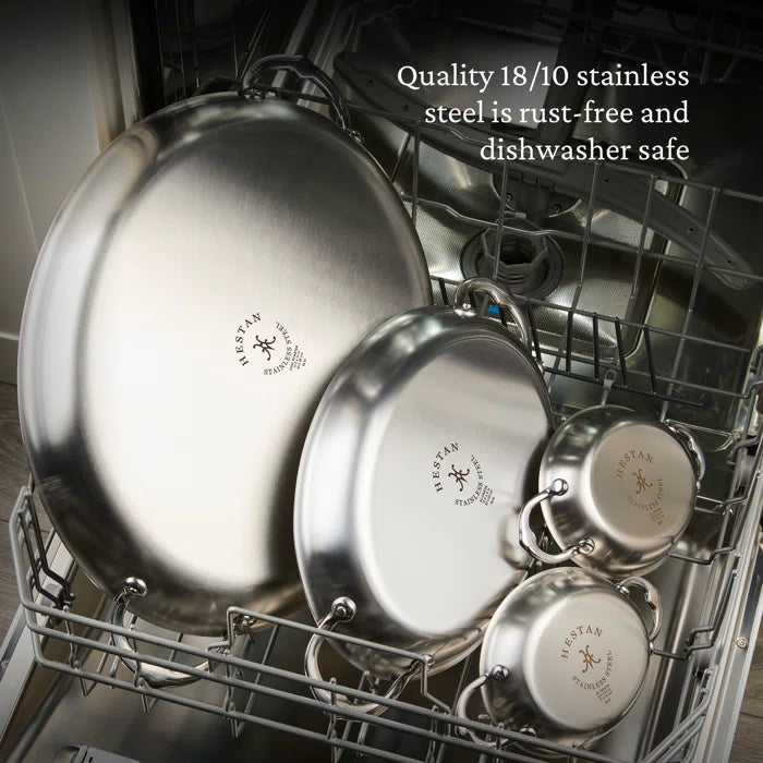 Hestan - Provisions 2 Pc 13 Oz Stainless Steel Oval Au Gratin - 71053