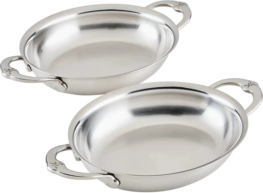 Hestan - Provisions 2 Pc 13 Oz Stainless Steel Oval Au Gratin - 71053