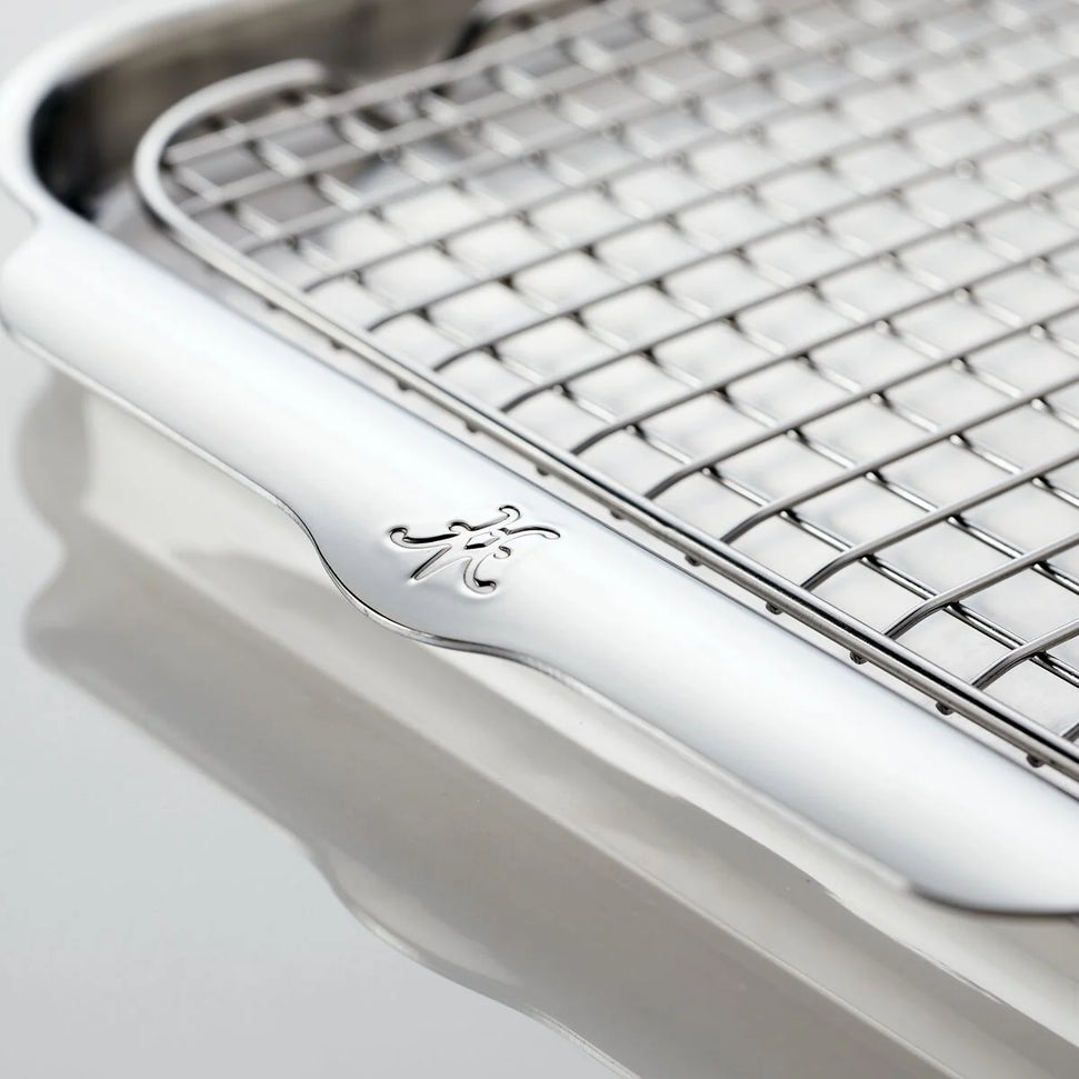 Hestan - Provisions 2 Pc Set - 13" x 18" Stainless Steel Half Sheet with 2 Cooling Racks - 48824-C