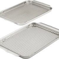Hestan - Provisions 2 Pc Set - 13" x 18" Stainless Steel Half Sheet with 2 Cooling Racks - 48824-C