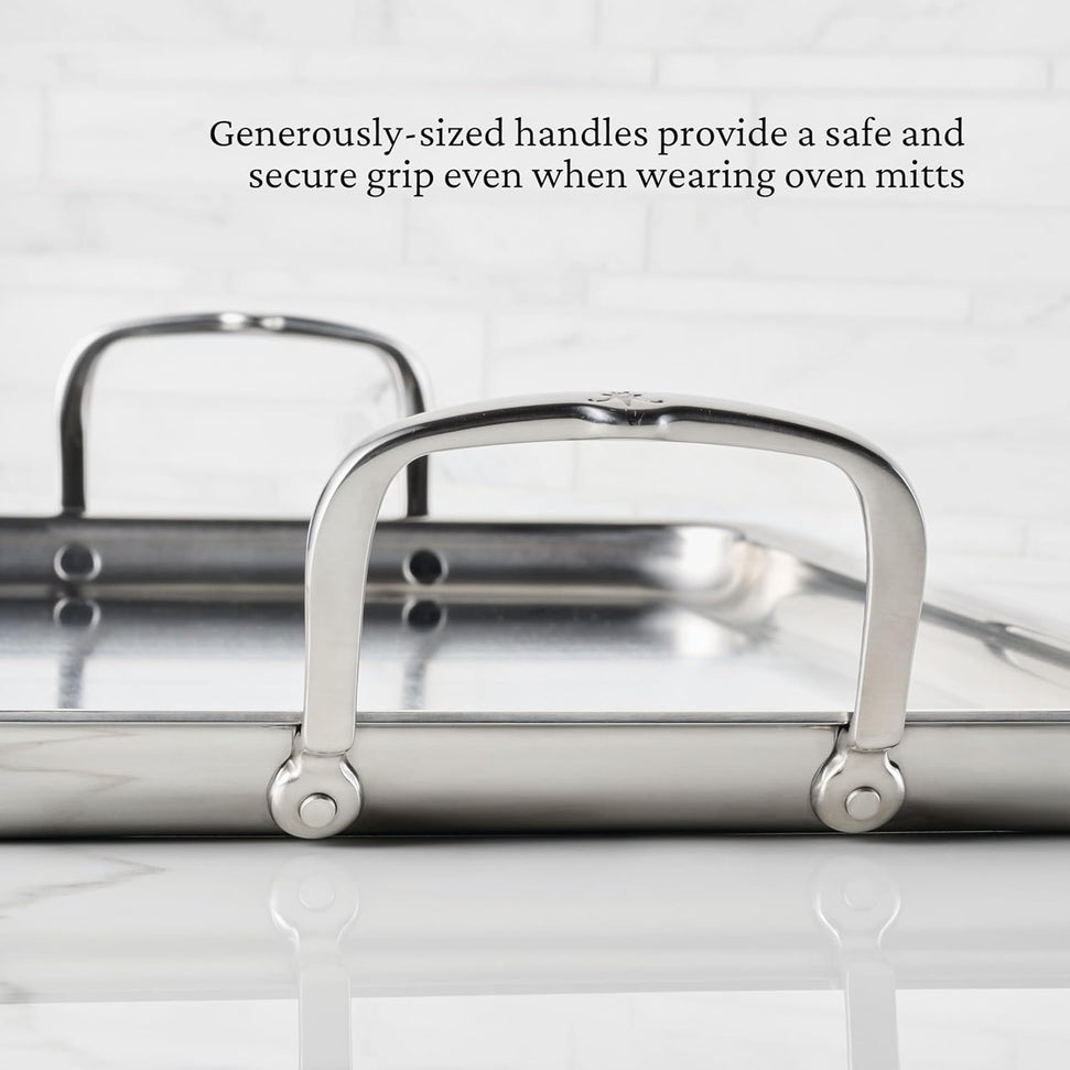 Hestan - Provisions 20 x 12" Clad Stainless Steel Double Burner Griddle - 31790