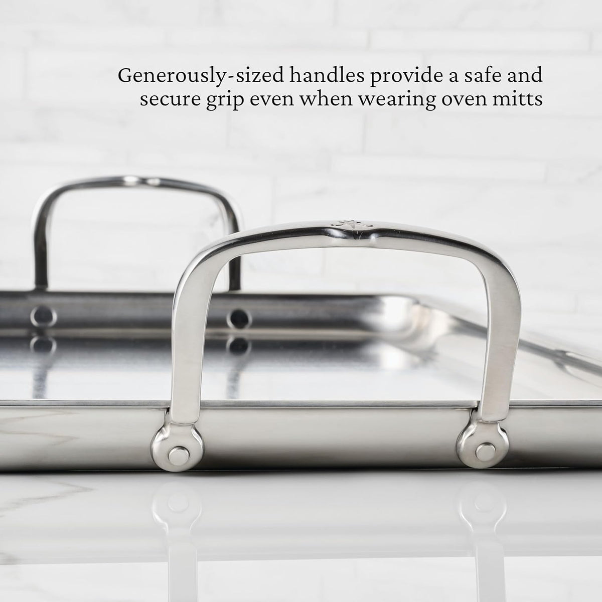 Hestan - Provisions 20 x 12" Clad Stainless Steel Double Burner Griddle - 31790