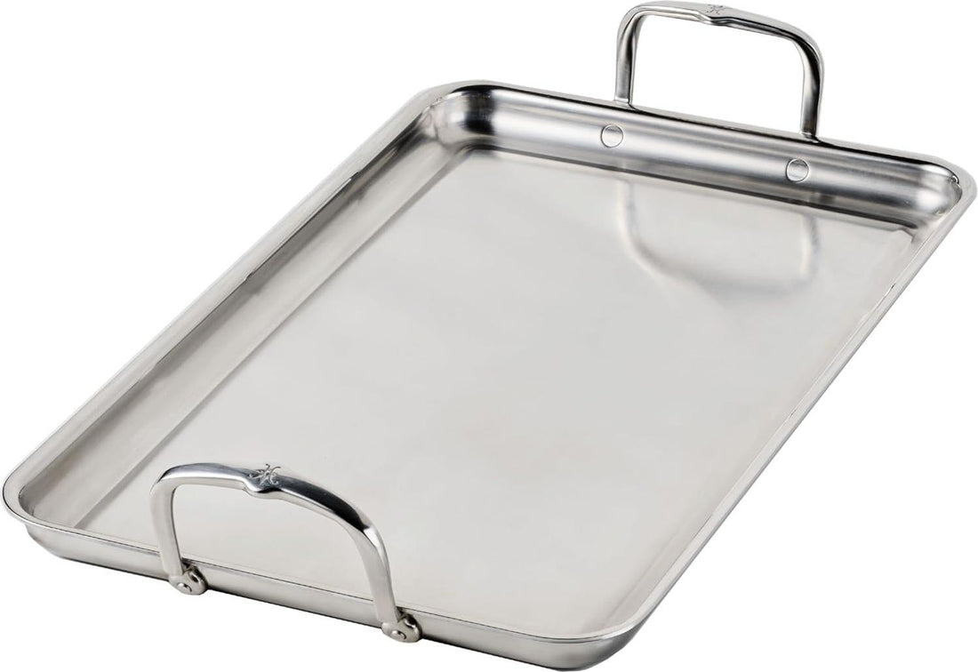 Hestan - Provisions 20 x 12" Clad Stainless Steel Double Burner Griddle - 31790