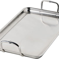 Hestan - Provisions 20 x 12" Clad Stainless Steel Double Burner Griddle - 31790