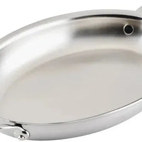 Hestan - Provisions 5.5 Qt Oval Large Clad Stainless Steel Au Gratin - 31723