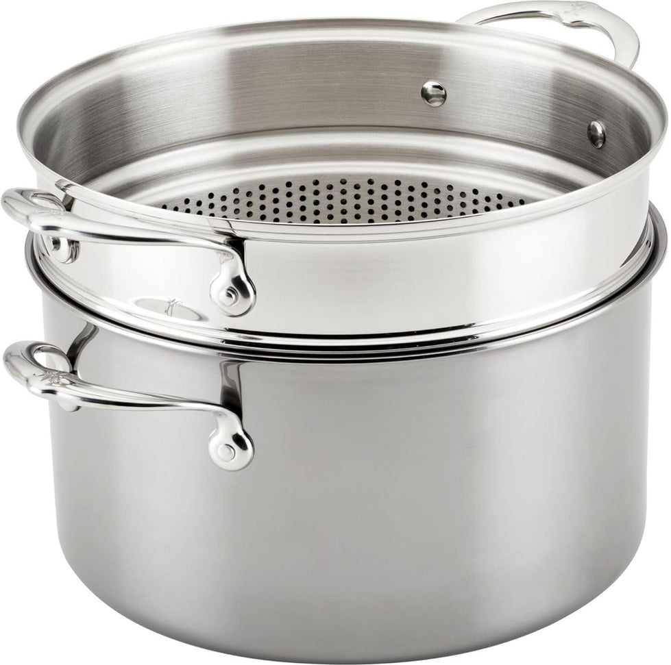 Hestan - Provisions 8 Qt Silver Stainless Steel Pasta Insert - 71048