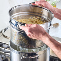 Hestan - Provisions 8 Qt Silver Stainless Steel Pasta Insert - 71048