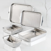 Hestan - Provisions Ovenbond 7 Pc Stainless Steel Bakeware Set - 50421-C