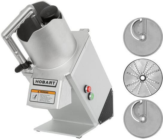 Hobart - 1/2 HP Full Moon Pusher Continuous Feed Food Processor with 3 Disc Blades - FP150-1A