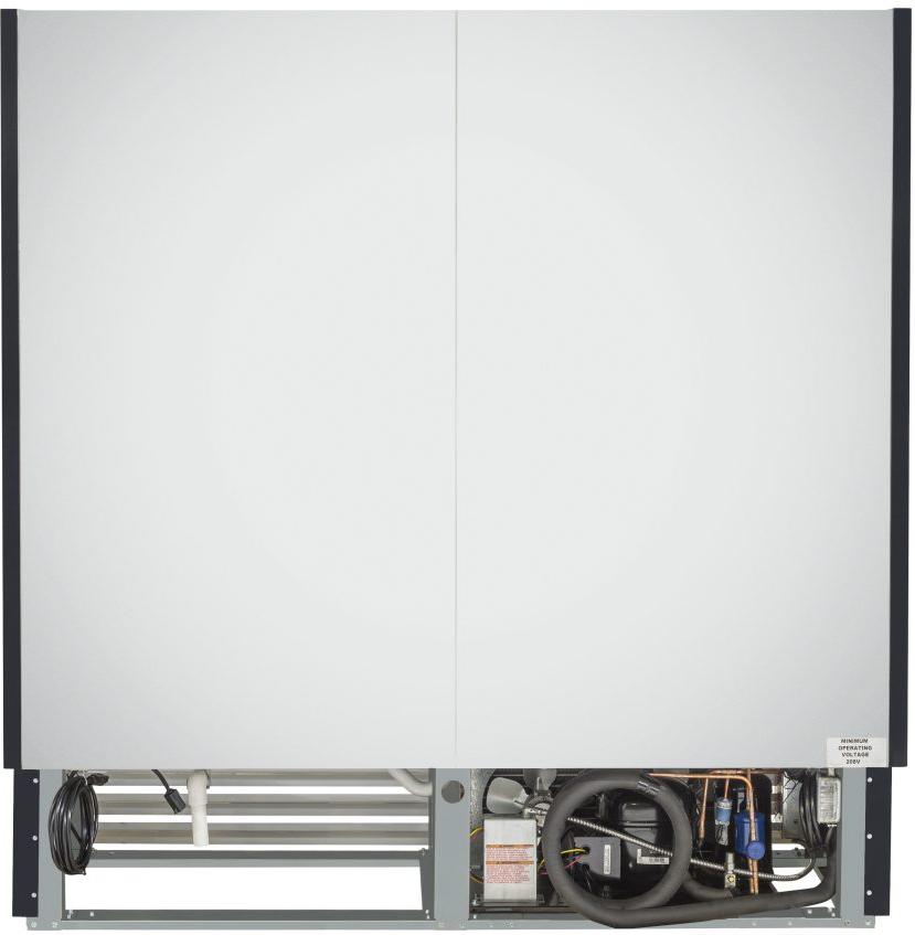 Howard-McCray - 75" Black Vertical Dairy Open Air Merchandiser - SC-OD35E-6-B-LED