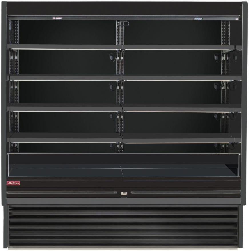 Howard-McCray - 75" Black Vertical Dairy Open Air Merchandiser - SC-OD35E-6-B-LED