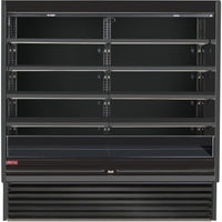 Howard-McCray - 75" Black Vertical Dairy Open Air Merchandiser - SC-OD35E-6-B-LED