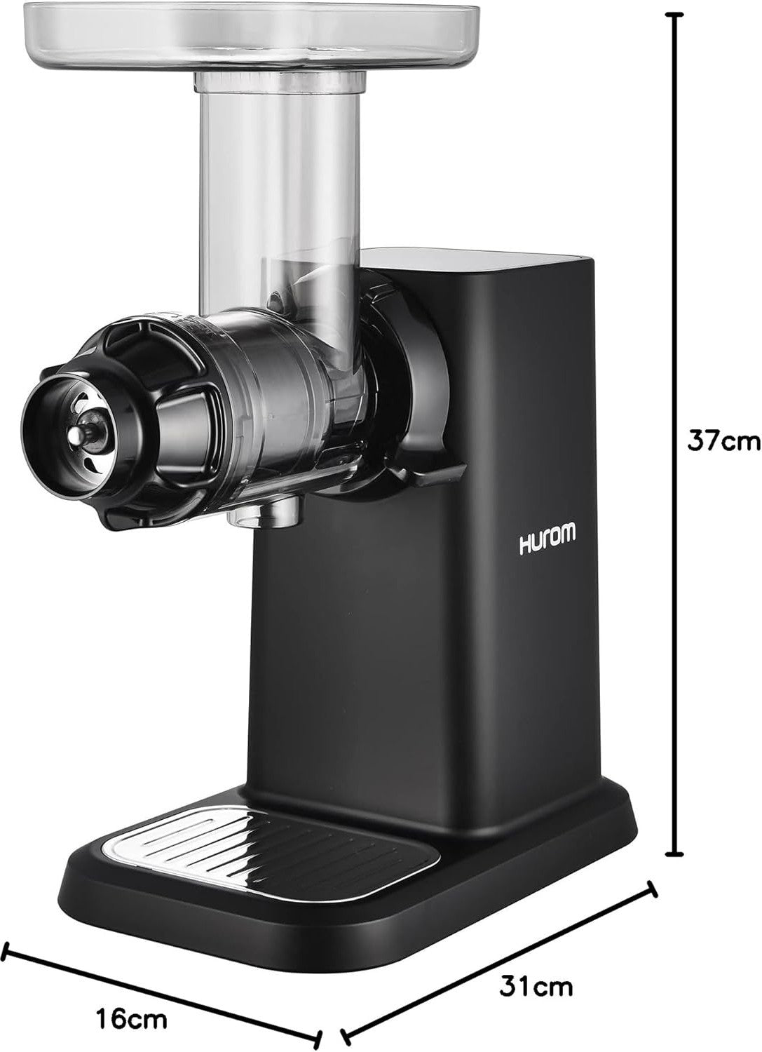 Hurom - Black Horizontal Vegetable and Fruit Juicer - GI-BBB08
