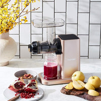 Hurom - Champagne (Rose Gold) Horizontal Vegetable and Fruit Juicer - GI-LBB08