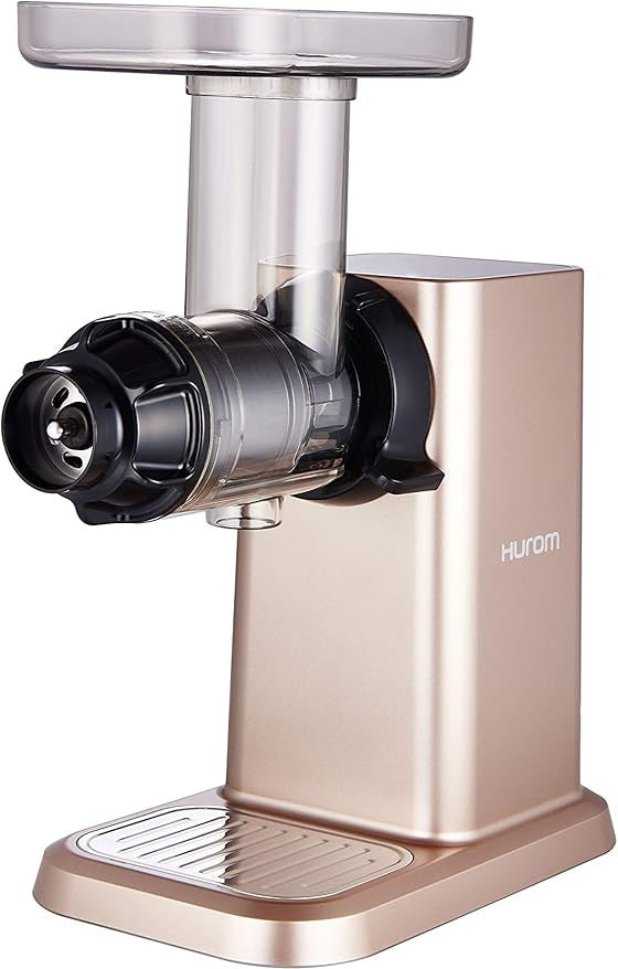 Hurom - Champagne (Rose Gold) Horizontal Vegetable and Fruit Juicer - GI-LBB08
