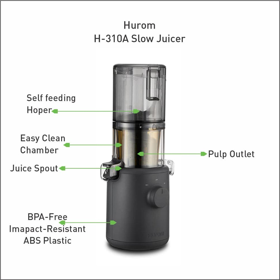 Hurom - H310A Charcoal Slow Juicer - H310A-BBC04CL