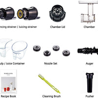 Hurom - Silver Horizontal Vegetable and Fruit Juicer - GI-SBB08