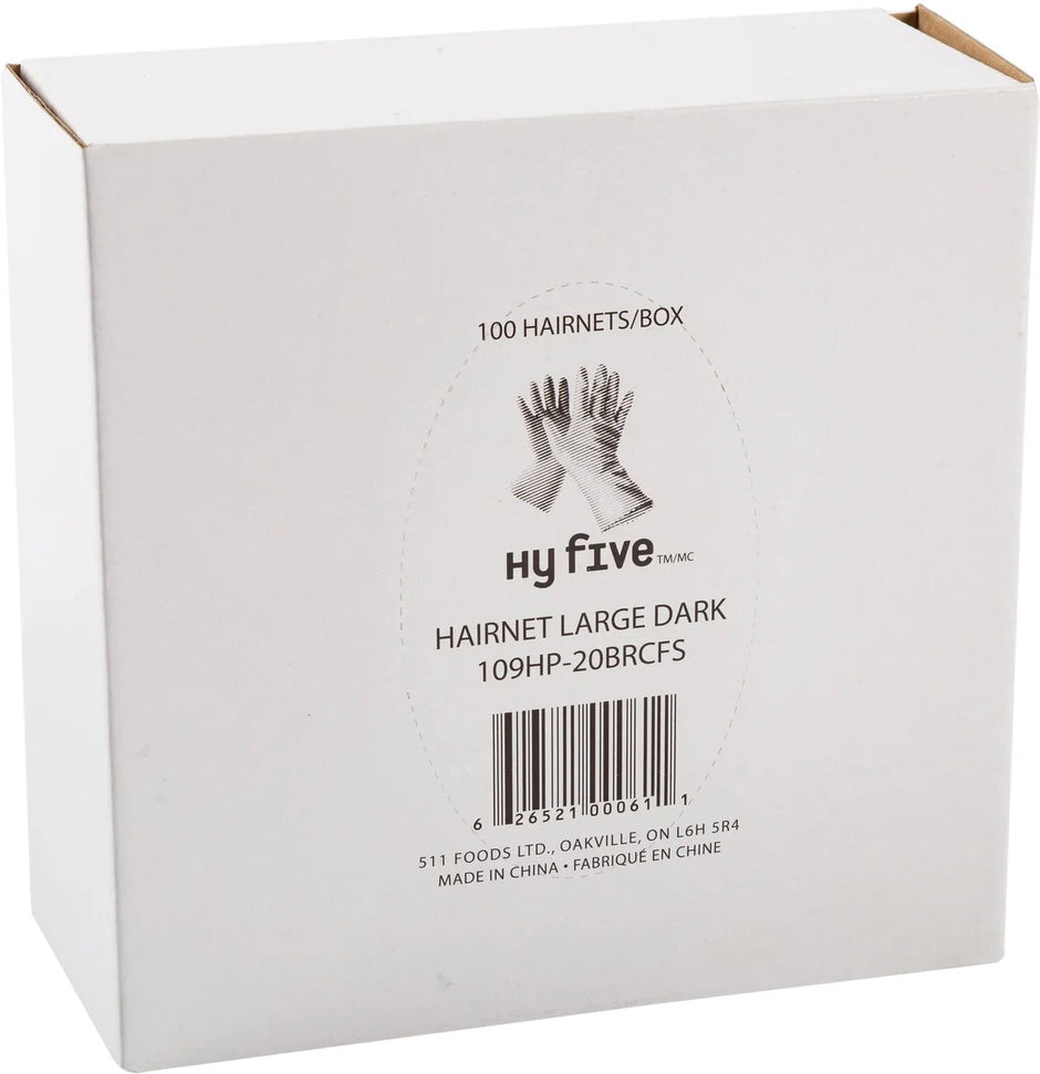 Hy-Five - 21" Brown Hairnets, 100/Cs - 109HP-20BRCFS