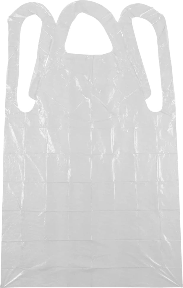 Hy-Five - 28" x 46" White 1.25 Mil Apron, 10x100/Pk - DAP125