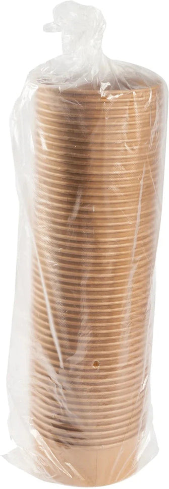 Hy-Pax - 32 Oz Paper Kraft Bowl, 50 x 12/Cs - HPE-PBWL32