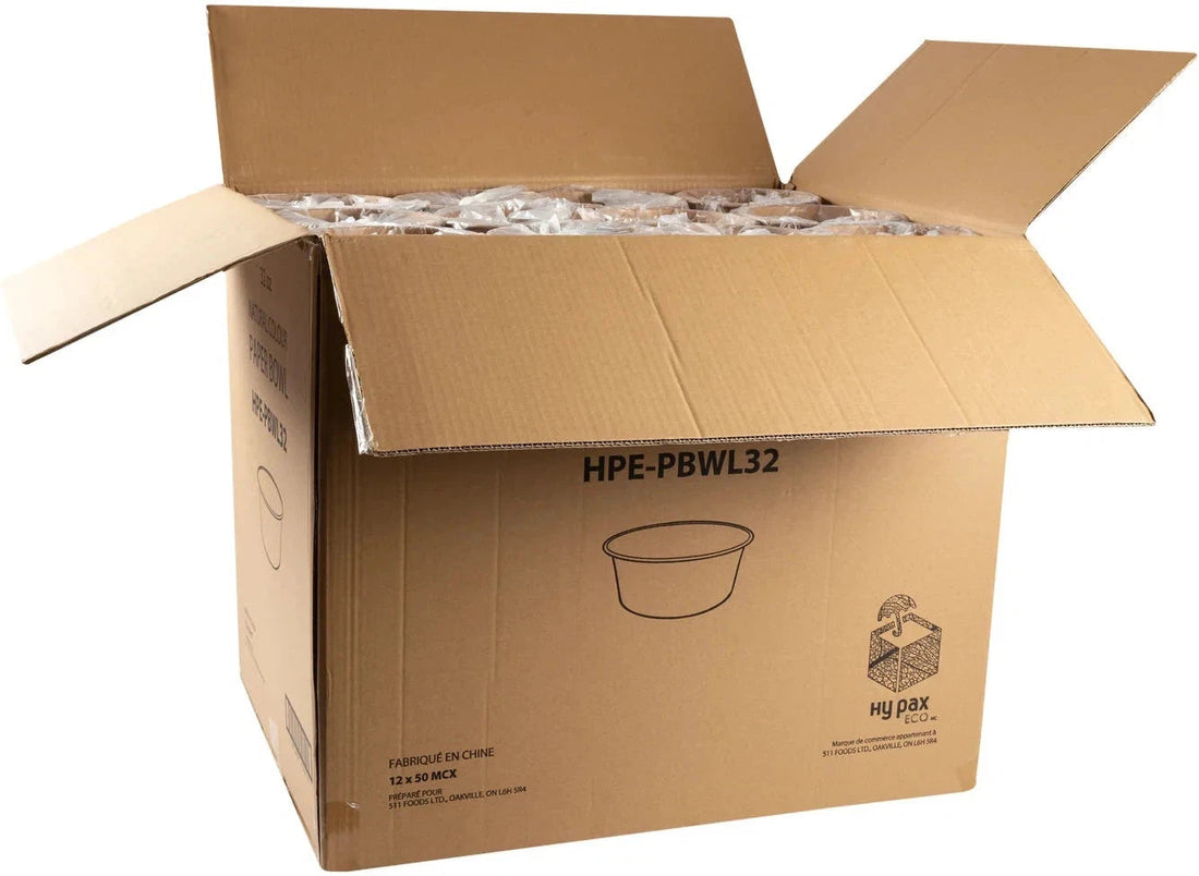 Hy-Pax - 32 Oz Paper Kraft Bowl, 50 x 12/Cs - HPE-PBWL32