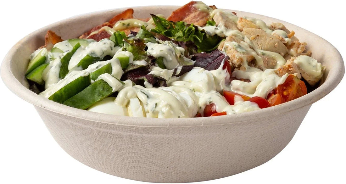 Hy-Pax - 32 Oz Tan Compostable Bowl, 300/Cs - TB-32