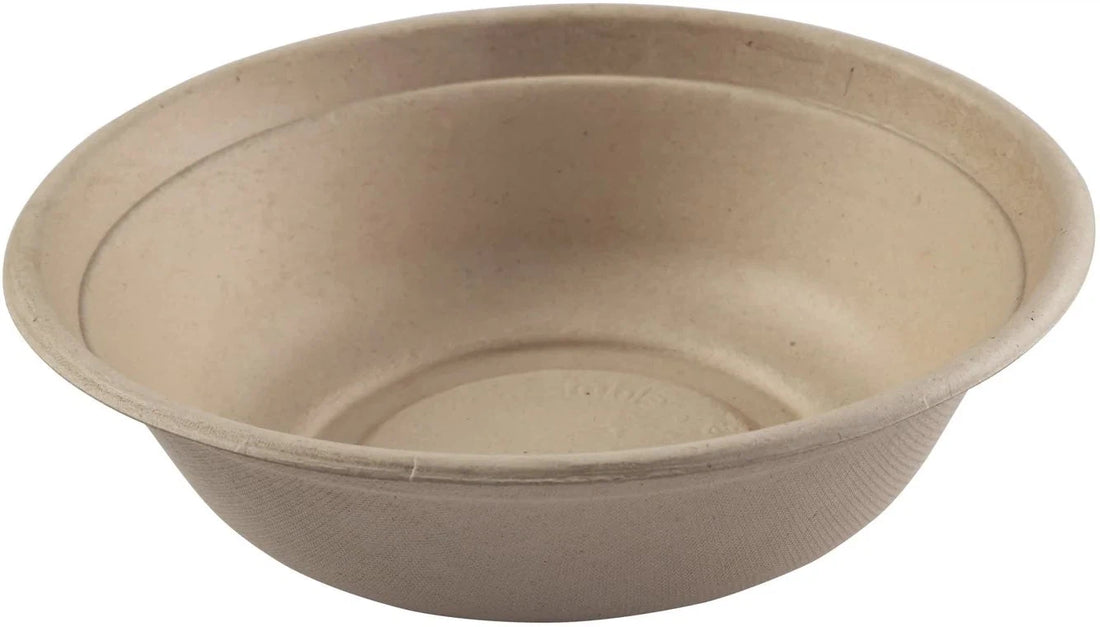 Hy-Pax - 32 Oz Tan Compostable Bowl, 300/Cs - TB-32