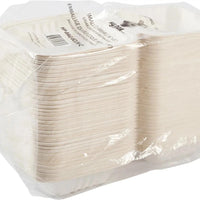 Hy-Pax - 6" X 6" Bagasse Hinged Container, 500/Cs - HP-BAG-6CLM-C