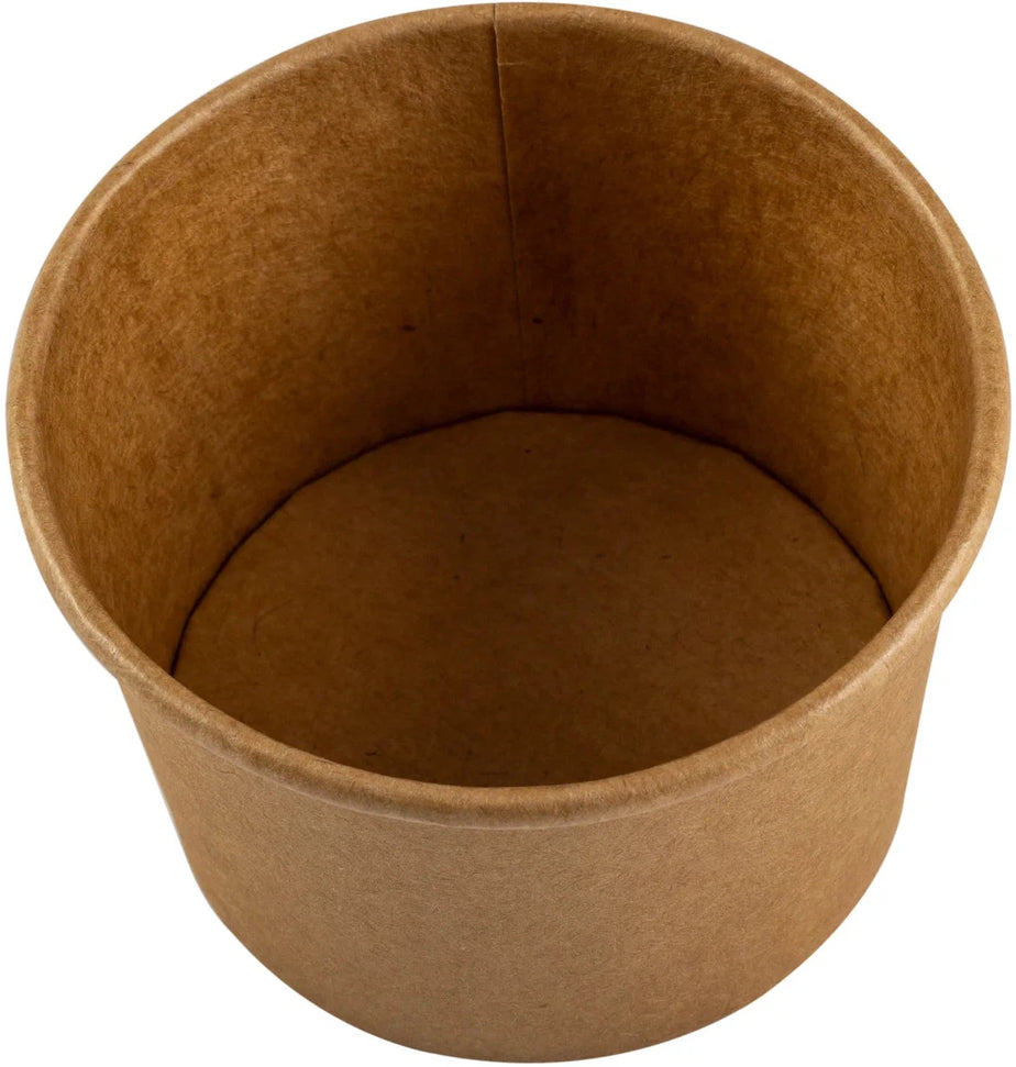 Hy-Pax - 8 Oz Paper Kraft Container, 100/Cs - HPE-PBWL08