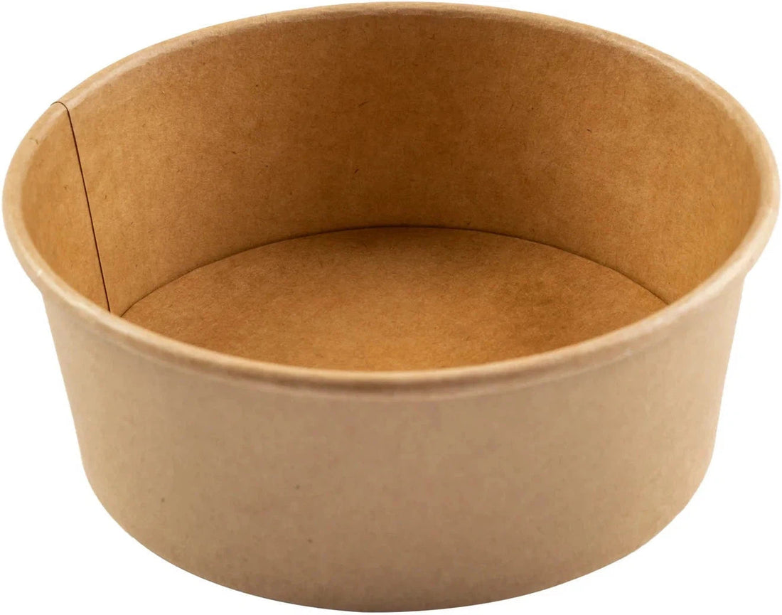Hy-Pax - 8" x 3" Kraft Paper Bowl, 300/Cs - HPE-PBWL26