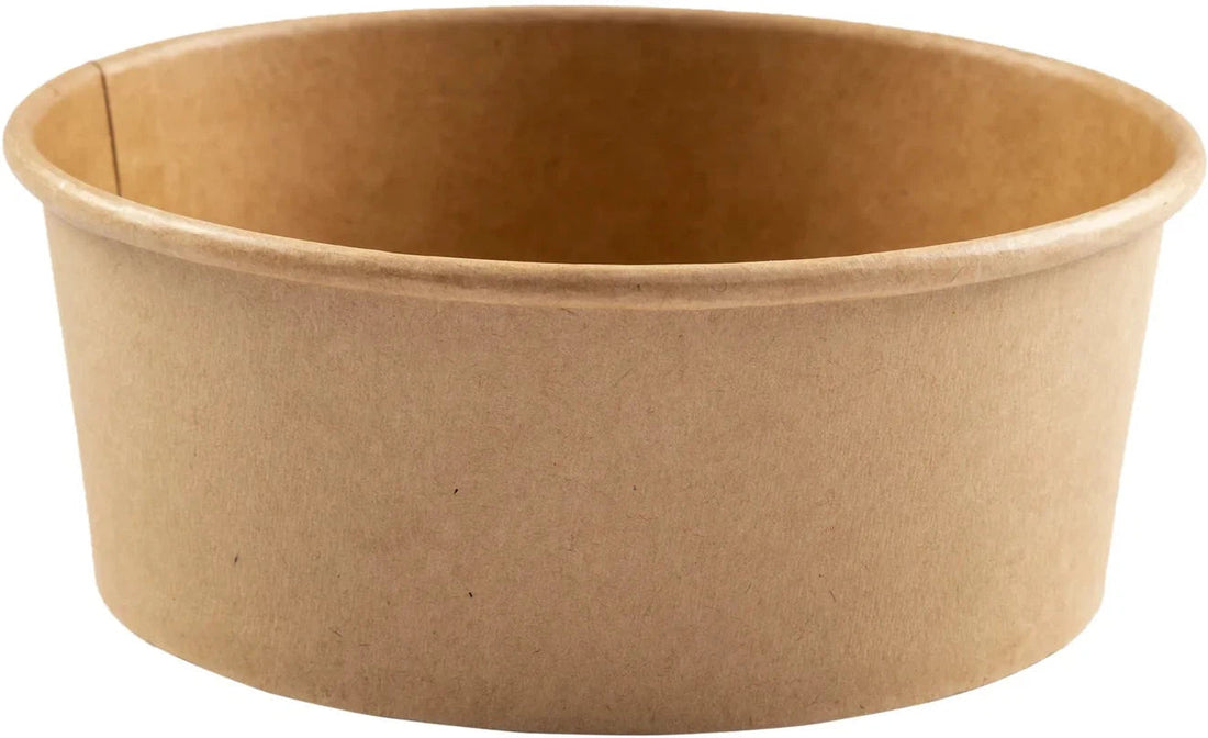 Hy-Pax - 8" x 3" Kraft Paper Bowl, 300/Cs - HPE-PBWL26