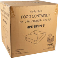 Hy-Pax - Natural Take Out Container, 140/Cs - HPE-BPRN-5