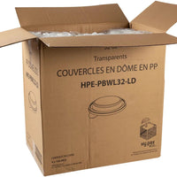 Hy-Pax - PP Dome Lid For 32 Oz Bowl, 100 x 6/Cs - HPE-PBWL32-LD