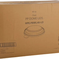 Hy-Pax - PP Dome Lid For 40 Oz Bowl, 50 x 6/Cs - HPE-PBWL40-LD