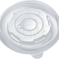 Hy-Pax - PP Lid For 8 Oz Paper Container, 1000/Cs - HPE-PBWL08LD