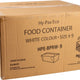 Hy-Pax - White Take Out Container, 50/4Pk - HPE-BPRW-9