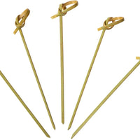 Hy-Stix - 4" Bamboo Knotted Skewer, 1000/Cs - 82-084KN-RP
